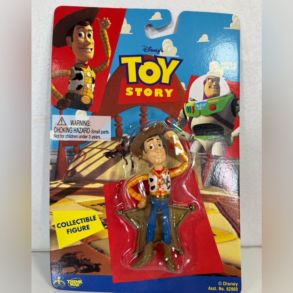 1995 Woody Collectible Figure Toy Story Disney Thinkway Toys
